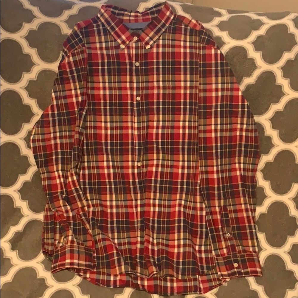 Red blue and yellow long sleeve